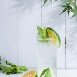 Mojito with mint and lemon